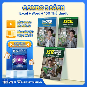 Hình ảnh Combo 3 Sách Word Và Excel Và 150 Thủ Thuật Ứng Dụng Văn Phòng Từ Cơ Bản Đến Nâng Cao