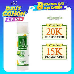 Son Nha Đam Dưỡng Ẩm, Giảm Thâm Môi Milaganics 4.5g (Cây)