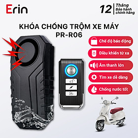 Hình ảnh Khóa chống trộm xe máy có còi báo động PINGRON PR-R06 - Chống nước tốt, có thể điều chỉnh độ nhạy, bảo hành 12 tháng