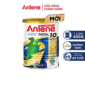 [MỚI] Sữa bột bổ sung dinh dưỡng Anlene Total 10 lon 400g - Bao bì cũ