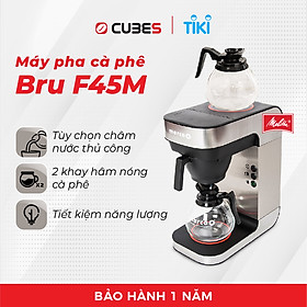 Mua Combo Máy pha cà phê giấy lọc Marco Bru F45M 1.8L + Bình thủy tinh 1.8L- Hàng nhập khẩu chính hãng 100% từ Marco  Châu Âu