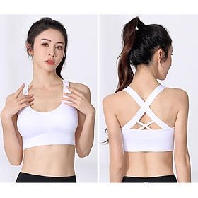 Áo Bra Chéo Lưng Vải Dệt Kim Cao Cấp Mẫu Mới Nhất - L