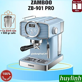 Mua Máy pha cà phê Zamboo ZB-901 PRO - 1350W - Pha 1 - 2 tách tự động - Phong cách Vintage  Mẫu mới 2023  - Hàng chính hãng
