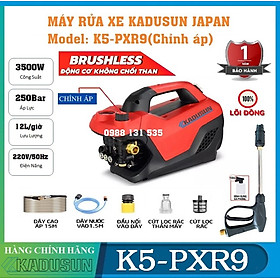 Mua Máy rửa xe Kadusun Lõi đồng 100%| Chế độ thông minh Auto Stop| Máy xịt rửa gia đình K5-PXR9| Chỉnh áp lực| Tặng bình bọt tuyết| Chính hãng Kadusun