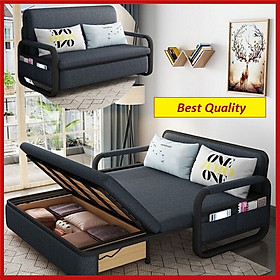 Giường Sofa Đa Năng Có Hộc Chứa Đồ, Sofa Bed, Giường Sofa Thông Minh Chuyển Đổi Thành Ghế Sofa. Kích Thước 1m58 x 1m90