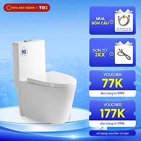 Mua Bồn cầu một khối TUSLO COC 6224 cao cấp  mẫu đẹp  công nghệ xả xoáy 360 độ hiện đại - Hoa Sen Home - Hàng chính hãng