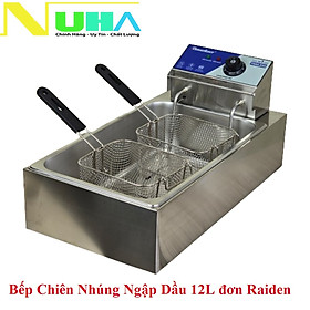 Mua Bếp chiên nhúng ngập dầu 12L đơn Raiden RD-1112  công suất 3000W  2 rổ chiên-Hàng chính hãng