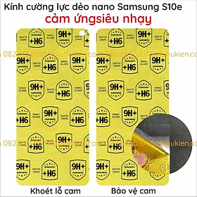 Kính cường lực dẻo nano Samsung s10e (galaxy s10e) siêu bền, cảm ứng nhạy