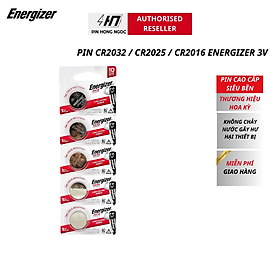 Pin CR2032 / CR2025 / CR2016 ENERGIZER Lithium 3V - Hàng Chính Hãng - Cr2032,NGUYÊN VỈ 5 VIÊN