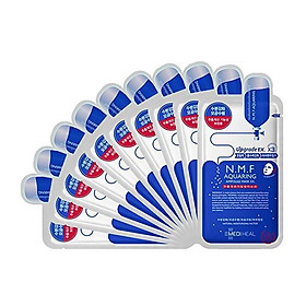 Hộp 10 Mặt nạ cấp nước dưỡng ẩm cho da khô Mediheal N.M.F Aquaring Ampoule Mask Ex