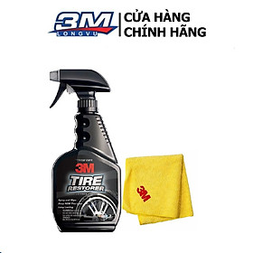 Combo Chai xịt Bảo Dưỡng Và Phủ Bóng Lốp Xe 3M Tyre Restorer + Khăn Lau Xe