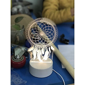 Mua Đèn ngủ  đèn trang trí 3D  có 3 chế độ sáng  tặng kèm 1 tấm mica tự chọn