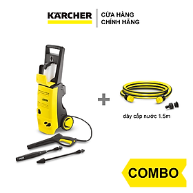 Combo Máy phun rửa áp lực cao Karcher K 3.450 và dây cấp nước 1.5m