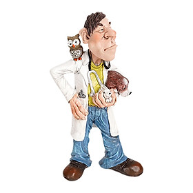 Resin Sculptures Decoration Doctor Statues Figurines for Office Bedroom Home