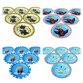 Mua Set 6 cái Dĩa Sinh Nhật Chủ Đề Dành Cho Bé Trai