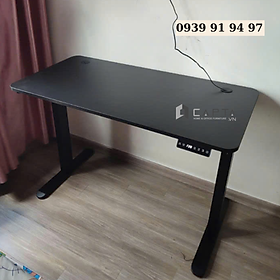 Mua Bàn làm việc nâng hạ tự động dài 1m2 TF2001-12W Nội thất Capta Bàn công thái học mặt gỗ MFC Bàn đứng làm việc điều chỉnh cao từ 73cm đến 1m1