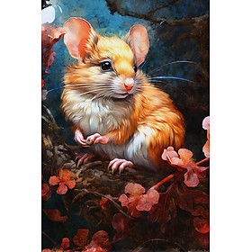 Mua Quà tặng cho tâm | Tuổi Tý | Tranh canvas nghệ thuật (STA_12CG_chuot_01)