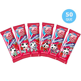 Kẹo Mút Alpenliebe Hương Dâu Kem (Gói 50 Que)