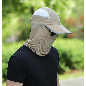 Mũ chống nắng cho nam kèm khẩu trang 360 độ, nón chống nắng nam kèm khẩu trang cao cấp