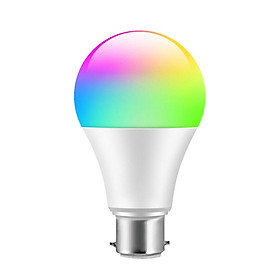 WiFi Smart Bulb RGB+W LED Bulb B22 Dimmable Light Phone APP Clouding Intelligence Remote Control Compatible with Alexa