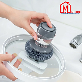 Mua Dụng Cụ Cọ Rửa Đa Năng Xoong Nồi  Bếp  Rửa Bát Đĩa Có Bình Chứa Tiện Lợi
