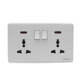 CÔNG TẮC Ổ CẮM ĐÔI 04070 AKKO STAR - HÀNG CHÍNH HÃNG
