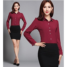 Áo sơ mi nữ công sở ARCTIC HUNTER thiết kế tay dài chiết li eo AH150