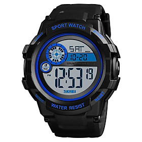 Đồng hồ nam tương tự kỹ thuật số SKMEI Đồng hồ thể thao chống nước 5ATM với bộ hẹn giờ báo thức con trỏ phát sáng -Màu xanh dương