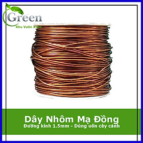 Mua Dây Nhôm Mạ Đồng Uốn Phong Lan Cây Cảnh Đường Kính 1.5mm - 200 Gam