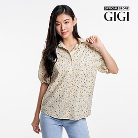 GIGI - Áo sơ mi nữ cổ bẻ tay ngắn phom suông hiện đại G1108T231218