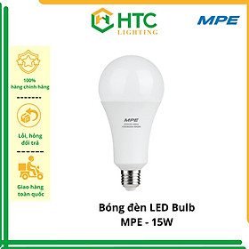 Đèn led bulb 15W trắng/ vàng - Thương hiệu MPE