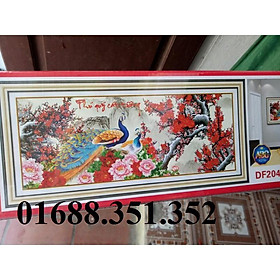 Tranh Đính Đá phú Quý Cát Tường DF204-160x67cm