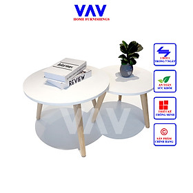 Mua MOON COUPLE  Bàn trà gỗ  bàn cafe gỗ cao cấp  Chính hãng VAV