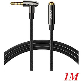 Mua Ugreen UG20494AV188TK 1M 4 khấc Màu Đen 90 độ Cáp âm thanh 3.5mm nối dài hổ trợ Hi-Fi Stereo TRRS - HÀNG CHÍNH HÃNG