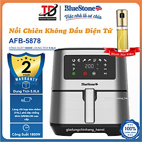 Mua Nồi chiên không dầu điện tử BlueStone AFB-5878 - 5.5 Lít  Công nghệ làm nóng Rapid Air - Hàng chính hãng