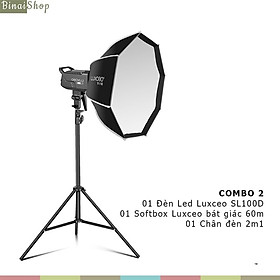 Mua LUXCEO SL100D - Bộ Đèn LED Cho Studio Giải Màu 2700-6500K 100W  Điều Khiển App- Hàng chính hãng