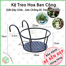 (Mảng Xanh) Giỏ Kệ Khung Treo Hoa Ban Công Hàng Rào KhoNCC Hàng Chính Hãng - Cho Không Gian Tươi Mát Đầy Năng Lượng - KLM-KTHBC