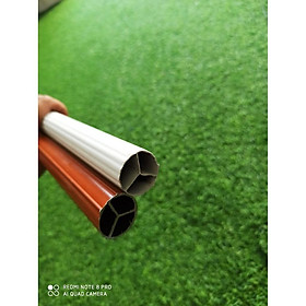 Mua THANH NHÔM TREO MÀN CỬA 2 MÀU TRẮNG VÀ MÀU GIẢ GỖ