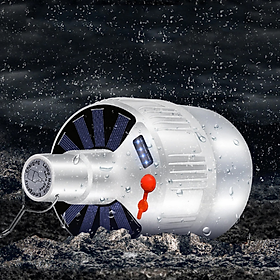 Mua Đèn LED tích điện năng lượng mặt trời 100w  có thể sạc bằng điện gia đình - Có điều khiển
