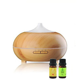 Máy khuếch tán tinh dầu bí ngô màu vàng Julyhouse (tặng tinh dầu sả chanh và cam ngọt 10ml)