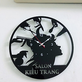 Mua Tranh đồng hồ trang trí tiệm tóc nữ nhỏ