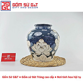 Mua Lọ hoa men hỏa biến dáng vò vẽ sen Gốm Sứ G&T