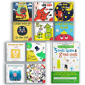 Sách Ehon - Combo 11 cuốn Màu sắc, Âm thanh, Hình khối cho bé - Dạy con kiểu Nhật dành cho ba mẹ