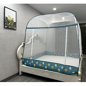 Mua Màn Chụp   Mùng Chụp Cao Cấp Mộc Miên Đỉnh Vuông - Kích Thước 1 8mx2m- 1 cửa ( video   hình thật )