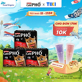 Combo 3 hộp Cà phê phố Sữa Đá - Maccoffee (hộp 10 gói x 24g)