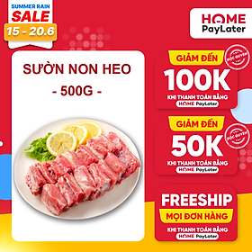 HCM - Sườn non heo (500g) - Thích hợp với các món nướng, hầm, rang, xào chua ngọt - [Giao nhanh TPHCM]