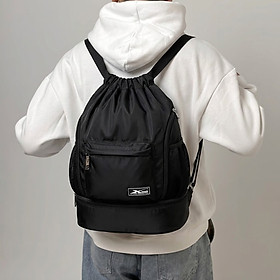 Balo dây rút thể thao đen Xbags Xb 6004, Chất liệu chống thấm nước hiệu quả