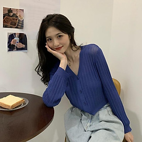Mua MS233 Áo khoác cardigan nữ len dệt kim mỏng - Xanh blue,Free size tại LinhNguyenStore Mua Ms233 Áo Khoác Cardigan Nữ Len Dệt Kim Mỏng - Xanh Blue,Free Size Tại Linhnguyenstore
