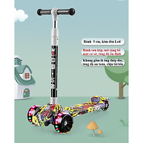 Xe scooter 3 bánh an toàn cho trẻ em chịu lực 80kg phù hợp cho cả bé trai và gái (BH-12tháng)