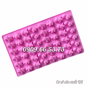 Khuôn rau câu silicon 48 con khủng long – Mã số 1431